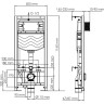 Система инсталляции для унитазов WASSERKRAFT ALLER 10TLT.010.ME.PB03